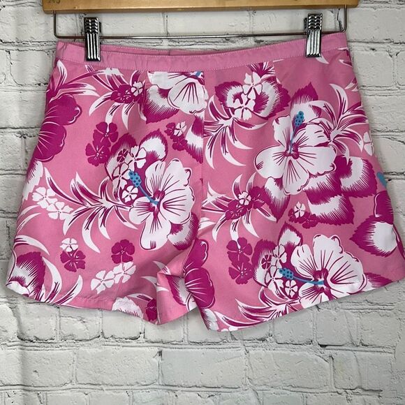 Reebok Kids Pink Floral Swim Shorts size Small 10 - Picture 5 of 7